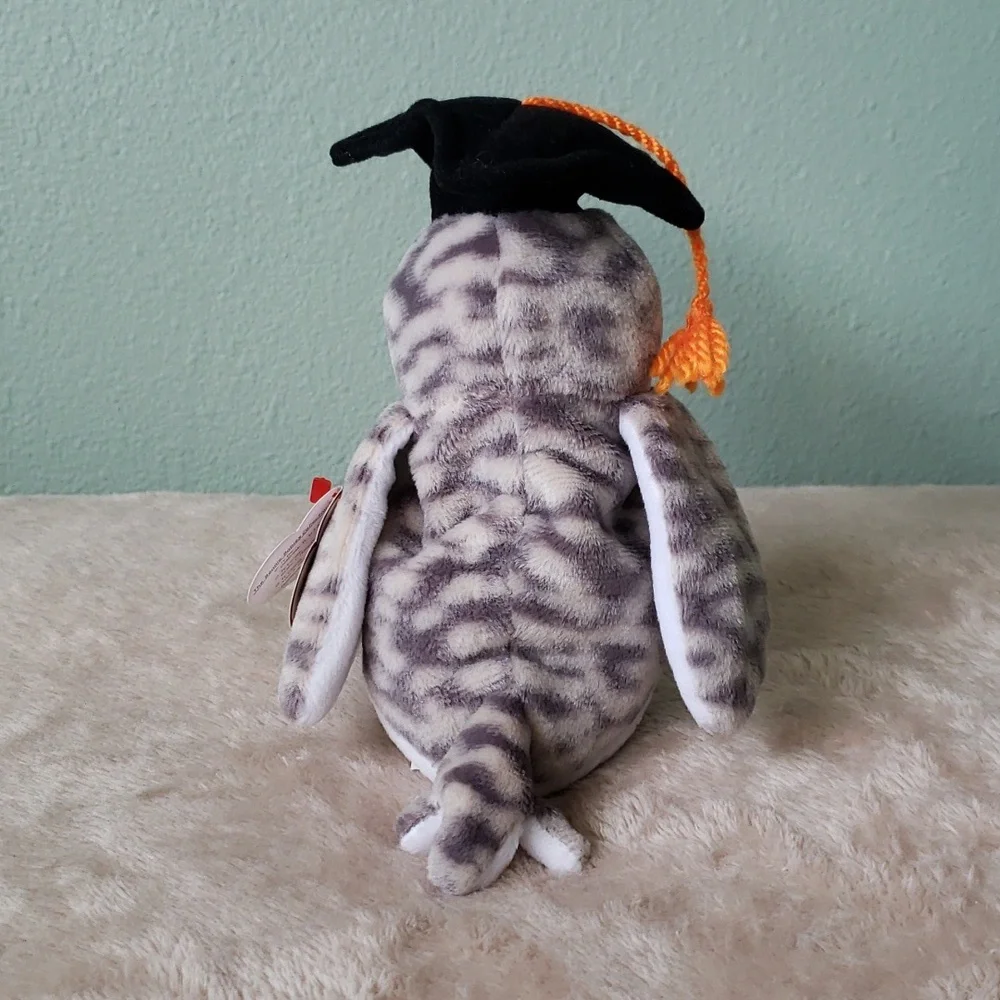 Wiser the Owl 🎓🦉Ty Beanie Baby Graduation Bird🦉 Gift Kids Toy Collectible NWT - Picture 8 of 12